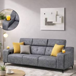 sofa 3 seater pocket spring velvet 