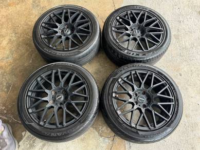 Sport rim second 17 MOMO siap tayar exora civic fc