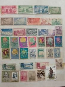 Vintage Rare 74 Stamps China 1950