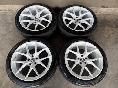 Rim HRE 19 inch putih vellfire alphard touran x50