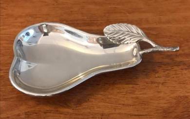 Seba silver plated plate pear shaped