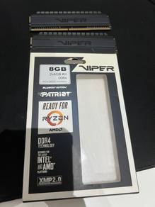 Patriot Viper 2x4 GB DDR4 3000MHZ RAM BLACKOUT