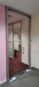 INSTALL PINTU KACA l glass door