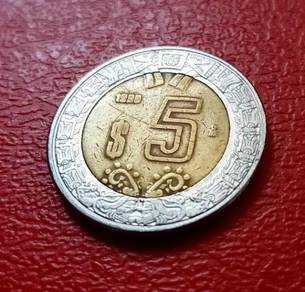 Mexico 5 Pesos 1990 Coin (Kod : M1124)