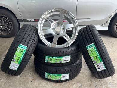 Package tayar rim 15 TE37 vios myvi city jazz saga