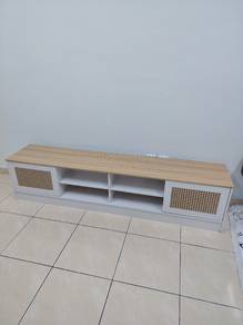 white cabinet tv 6 feet
