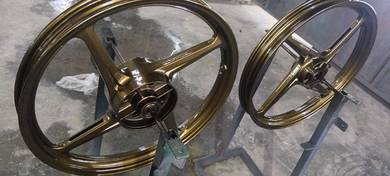 rim enkei 4batang..taya depan belakang baru pakai.