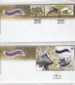 First Day Cover Unique Bird Overprint Msia 2009