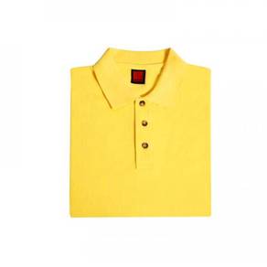 T-shirt Plain Polo Oren Sport Short Sleeve Golden