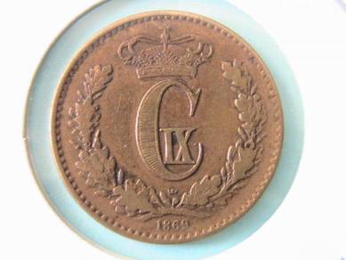 Denmark 1 Skilling 1869 [Kod : A4271]