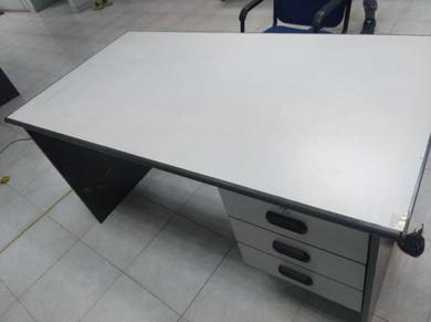 5FT Grey Office Table wt Drawer TA285