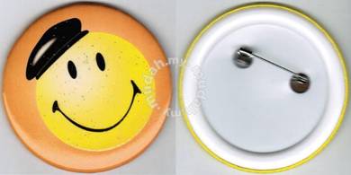 Smiley Happy face #1 Cartoon Button Badge 58mm
