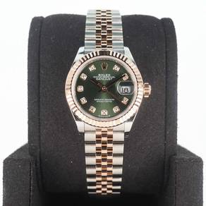 Brand New Apr 2026 Datejust 28 Olive Green GT1287