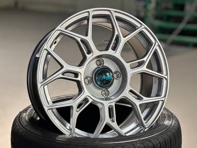 NEW 16 Advanti Asphalt Rim City Jazz Myvi Vios