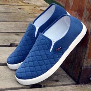 MA0248 Simple Blue Slip On Loafers Casual Shoes