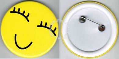 Smiley Happy face #30 Cartoon Button Badge 58mm