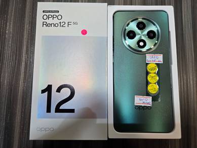 Oppo Reno 12F 5G 24GB Ram 256GB Dual Sim - Fullset
