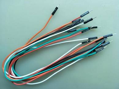 30cm male to male silicone color connector lead