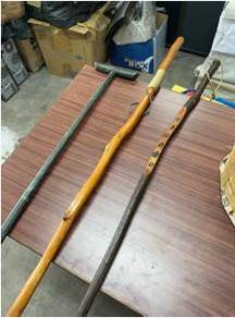 Rustic & Carved Wooden Walking / Hiking Staffs