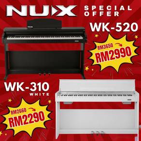 NUX WK-310 Digital Piano White Smart Pianos White)