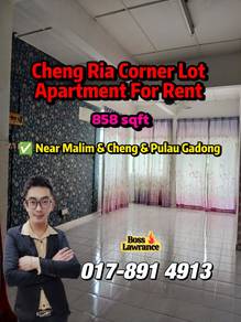 Apartment For Rent in Pangsapuri Taman Cheng Ria