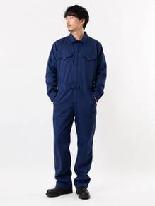SOWA 3L Navy Japanese Workwear Bootcut Coverall