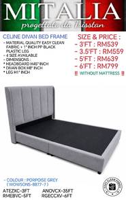 Quality Queen & King Bedframe Easy Clean Fabric 