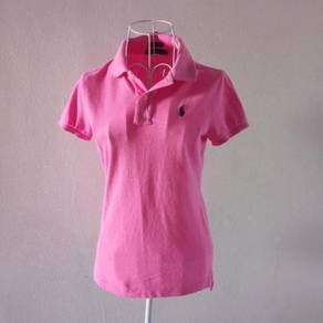 Ralph Lauren Skinny Pink Polo Tee