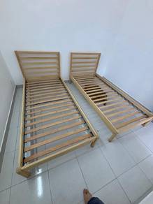 *IKEA*(Tarva Bed Frame) with Luroy Slated Bed Base