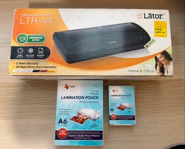 new A4 Laminator with lamination pouch
