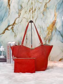 Burberry Canterburry Small Embossed Leather Tote