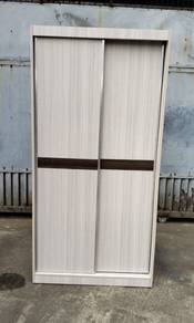 NEW * Almari Baju 2 Sliding Door 3 x 6 ft Wardrobe
