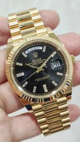 Rolex Daydate 228238 President Fluted Bezel 黑冰糖