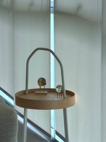 Scandinavian Round Wooden Side Table