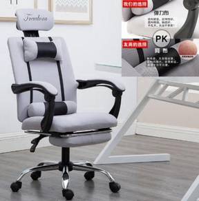 Grey Gaming Chair Kerusi Game PC pejabat kelabu 2