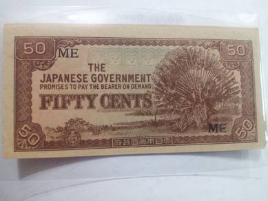 Malaya Japan JIM 50 cents ME set 1942