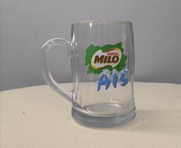 Milo Ais glass mug