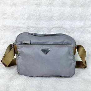Authentic Prada Nylon Grey Shoulder bag