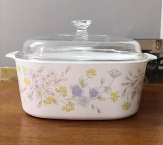 Corningware pastel bouquet casserole bowl 5l