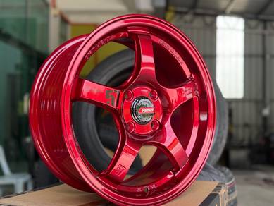 Sport rim baru RAYS 57 15 inch candy red promo 388