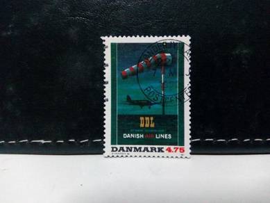 1991 Denmark Stamp, Aviation, Airplane, Airport