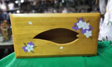 Handmade Wooden Handpainted Long Tissue Box Cover