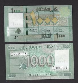 Lebanon 1000 Livres (2011) K/99 Replacement notes