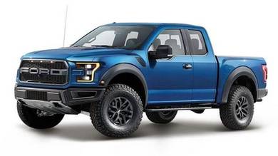 Maisto 1-24 Ford F150 Raptor Pickup Truck Blue Car