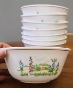Mangkuk arcopal opaline country side bowl 8