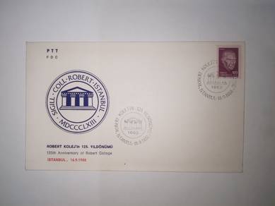 FDC Stamp Turkiye 1988 - Robert College