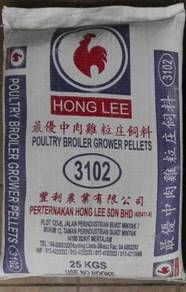 3102 Poultry Broiler Grower Chicken Feed L 25kg