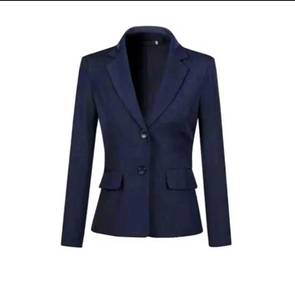 2 button Women Formal Dark Blue Blazer
