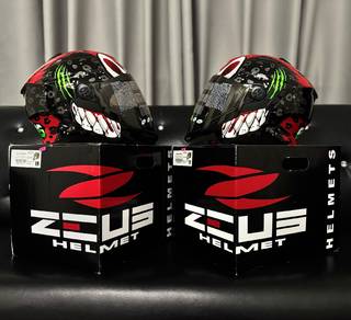 Helmet Zeus (boleh Open face n fullface)
