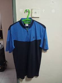 adidas half zipper jersi shirt
